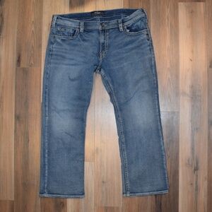 Men's Silver Denim Jeans